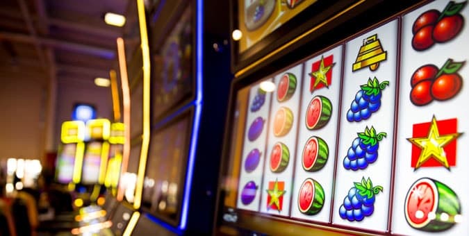 Image showing casino slot machines