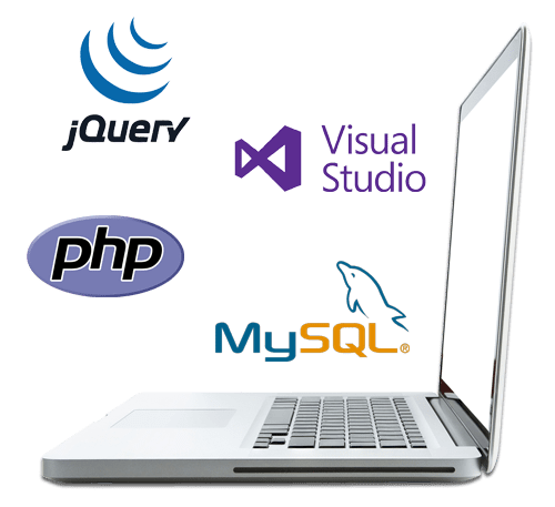 mobile app and technology Github jquery, Visual studio, PHP, MySQL
